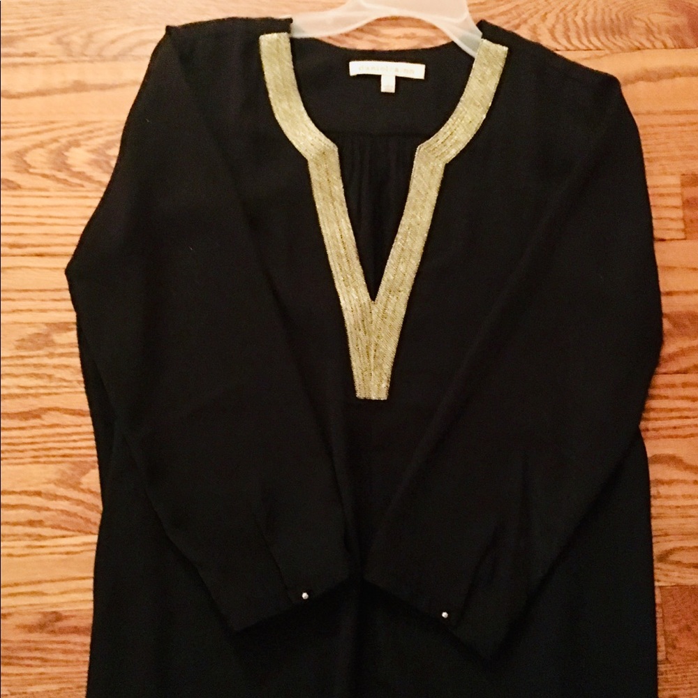 Dressy black top.